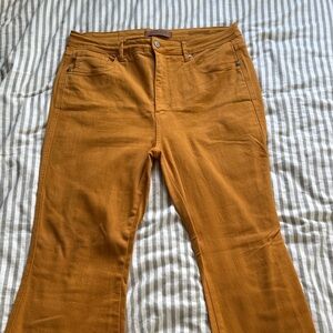 Judy Blue Mustard Flare Wide Leg Jeans